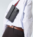 Gucci - Sac ceinture Web Stripe en toile GG Noir