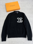 Louis Vuitton - Pull en laine logo LV Noir