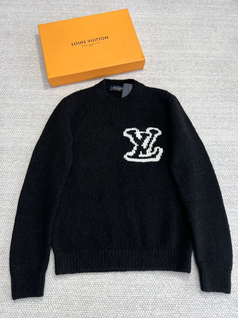 Louis Vuitton - Pull en laine logo LV Noir