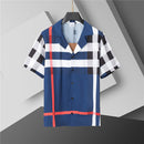 Burberry - Ensemble CHEMISE + SHORT à motifs à carreaux - Bleu