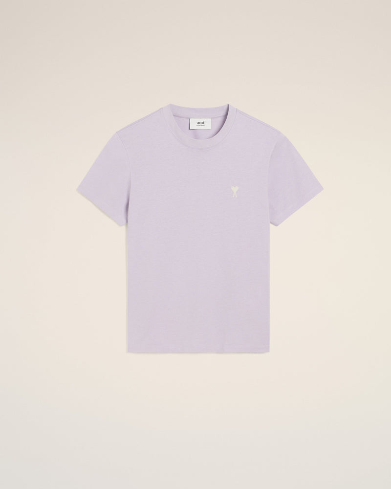 Ami - T-shirt Patch Ami De Cœur en jersey de coton Violet