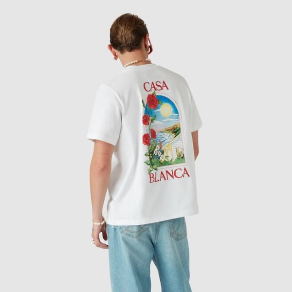 Casablanca - T-shirt La Days Blanc