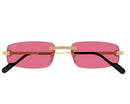 Cartier - Lunettes solaires Cartier Première Monture Or Verres Rose