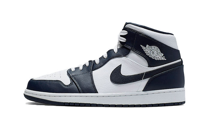 Air Jordan® 1 Mid White Metallic Gold Obsidian