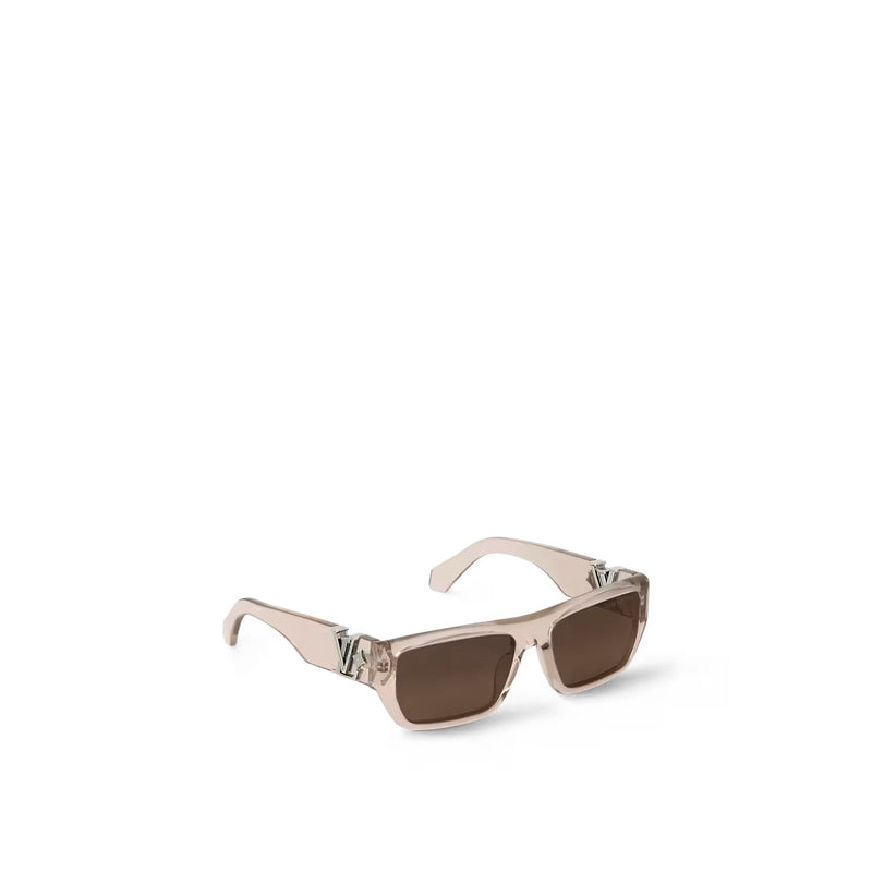 Louis Vuitton - Lunettes de soleil carrées basses LV Flower Marron