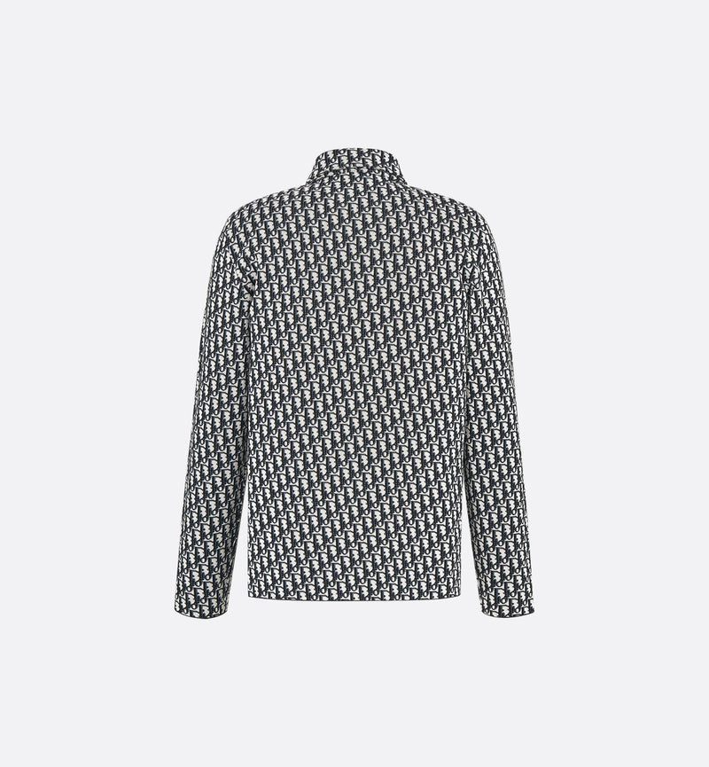 Dior - Surchemise Dior Oblique Jacquard de coton Bleu Marine
