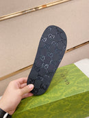 Gucci - Mules en Daim GG Noir II