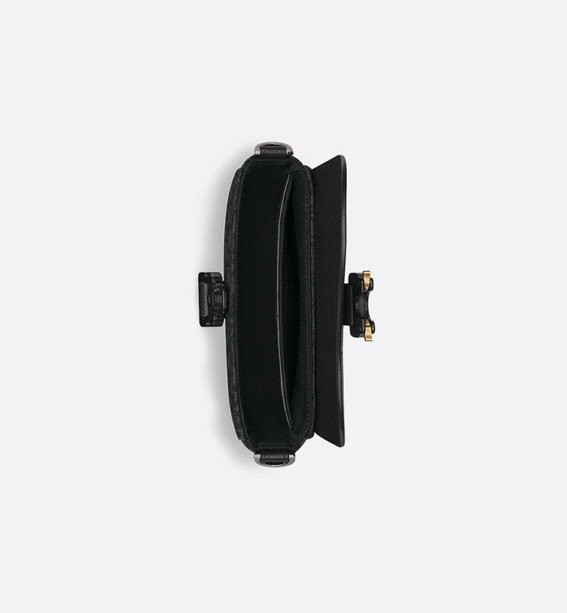 Mini sac Messenger à rabat Saddle Noir