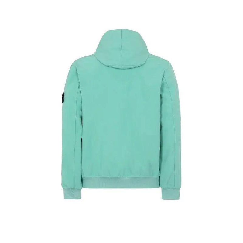 Stone Island - Blouson zippé Badge Stone Island Vert Menthe