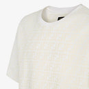 Fendi - T-shirt en piqué FF Blanc