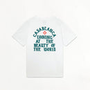 Casablanca - T-shirt Beauty of The World Blanc/Vert