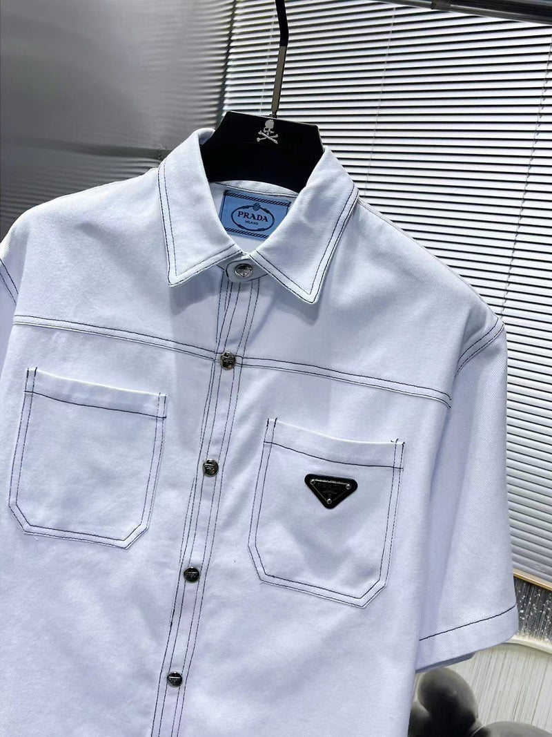 Prada - Ensemble Prada CHEMISE + SHORT Blanc