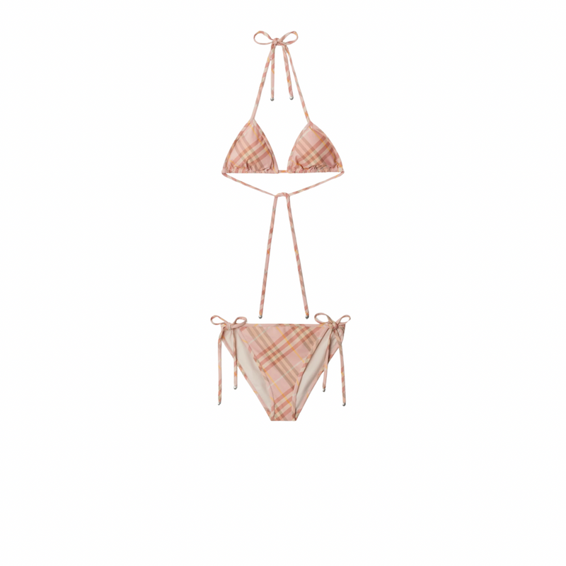 Burberry - Haut et Bas de bikini Check Teacup