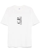 C.P Company - T-shirt à logo imprimé Blanc