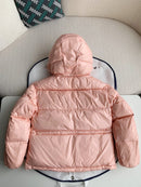 Moncler - Doudoune ABBAYE brodé ‘MONCLER’ Rose Clair F