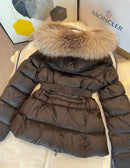 Moncler - Doudoune à fourrure avec ceinture F (2 coloris)