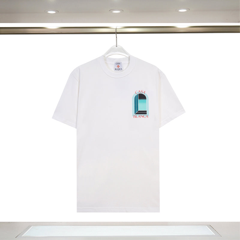 Casablanca - T-shirt Casa L’Arche Nuance de Bleu Blanc