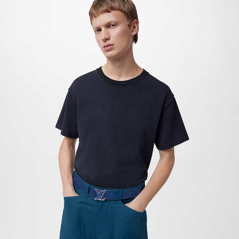 Louis Vuitton - Ceinture LV Initiales 40 mm réversible Bleu