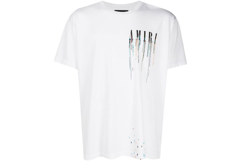 Amiri - T-Shirt Logo Drip Core Blanc