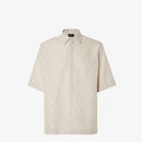 Fendi - Chemise en jacquard FF de lin Blanc