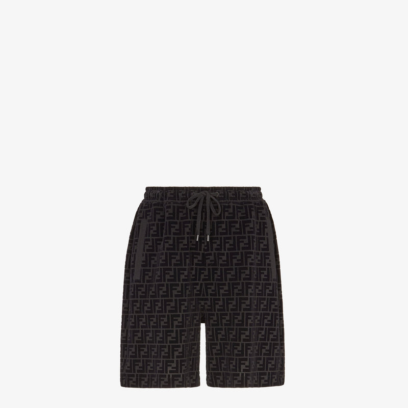Fendi - Ensemble T-shirt + Short en piqué FF Noir