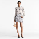 Louis Vuitton - Mini-jupe en tweed graphique
