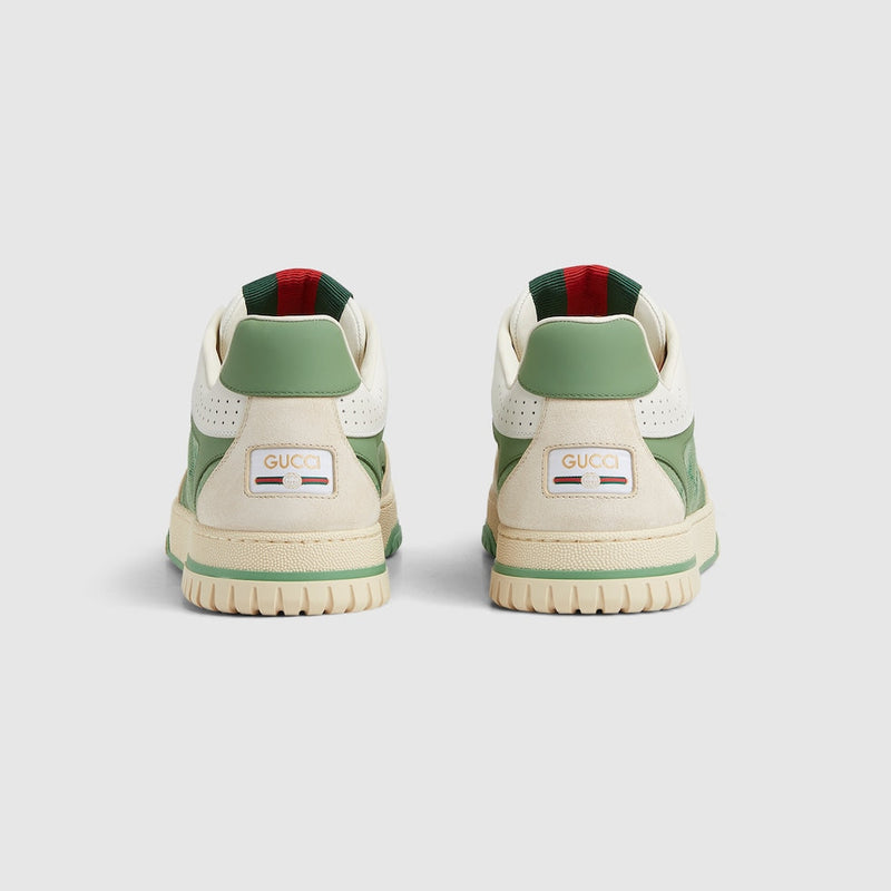 BASKETS GUCCI RE-WEB POUR HOMME Vert Blanc