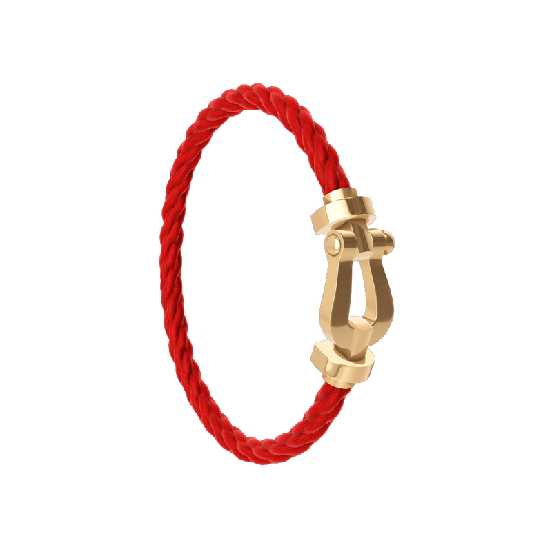 Fred - Bracelet Force 10 Rouge / Or Jaune