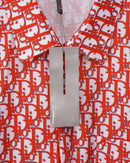 Dior - Chemise à Manches Longues avec Motif Rouge