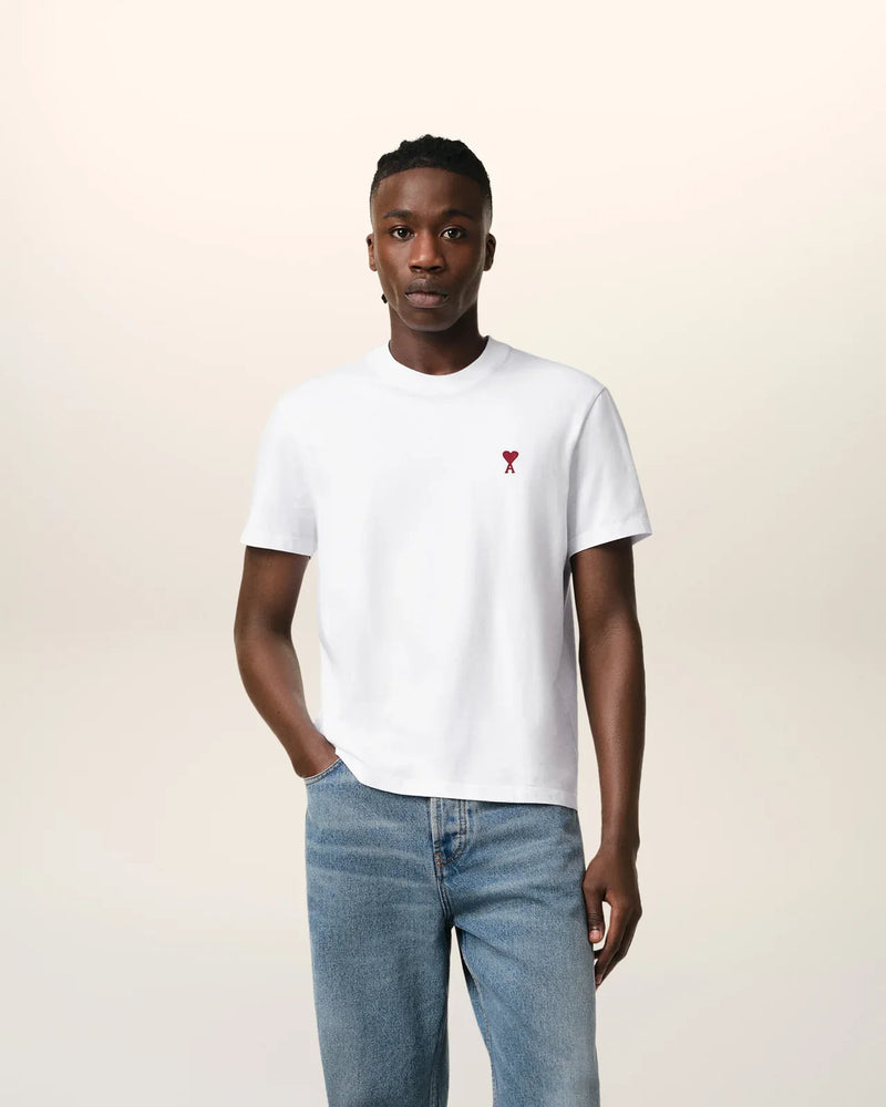 Ami - T-shirt Patch Ami De Cœur en coton Blanc