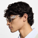 Louis Vuitton - Lunettes de soleil carrées basses LV Flower Marron