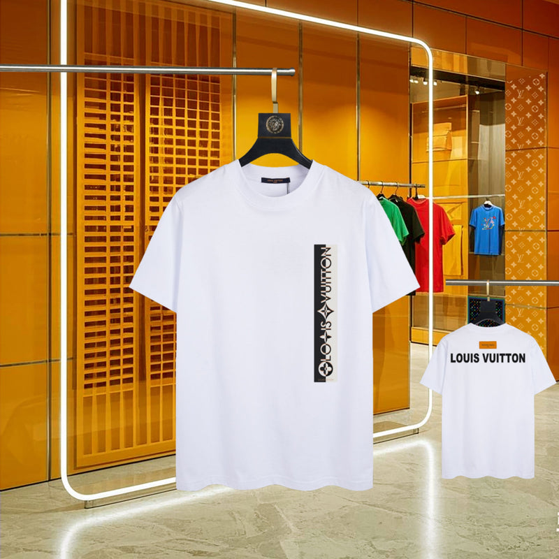 Louis Vuitton - T-shirt manches courtes LV Vertical Blanc
