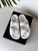 Chanel - Sandales Dad Noir/Bleu/Blanc/Beige/Bleu Marine