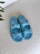 Chanel - Sandales Dad Noir/Bleu/Blanc/Beige/Bleu Marine