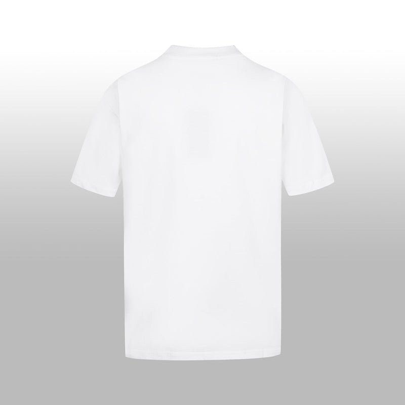 Fendi - T-shirt avec logo Fendi en jaune sur une étiquette - Blanc