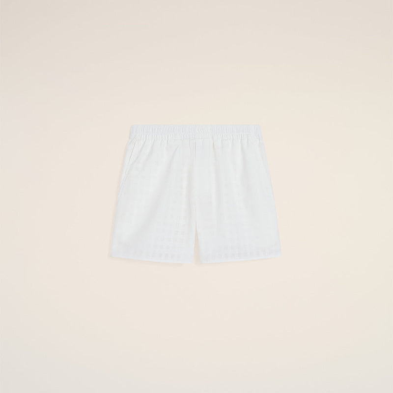Ami - Short en coton Blanc