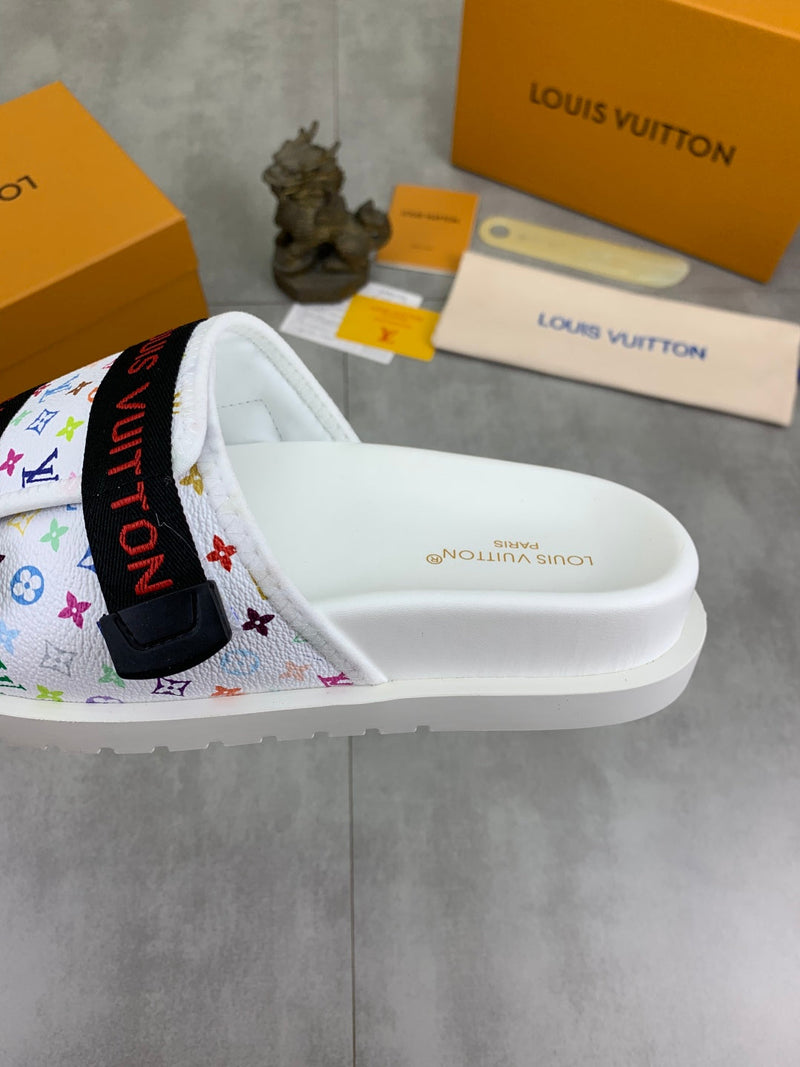 Louis Vuitton - Sandale LV x TM Multicolore Blanc