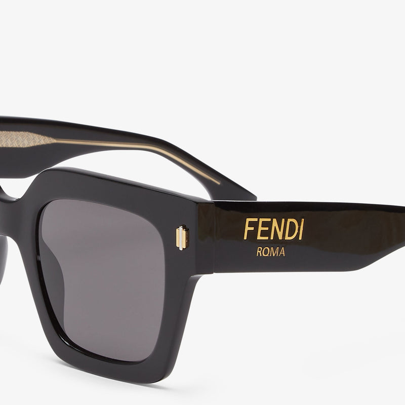 Fendi - Lunettes De Soleil Fendi Roma Noir