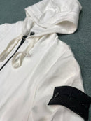 Stone Island - Survêtement Haut & Bas Blanc patch Noir