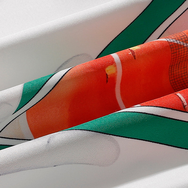 Casablanca Paris - Ensemble CHEMISE + SHORT Tennis Club Blanc/Vert/Bleu