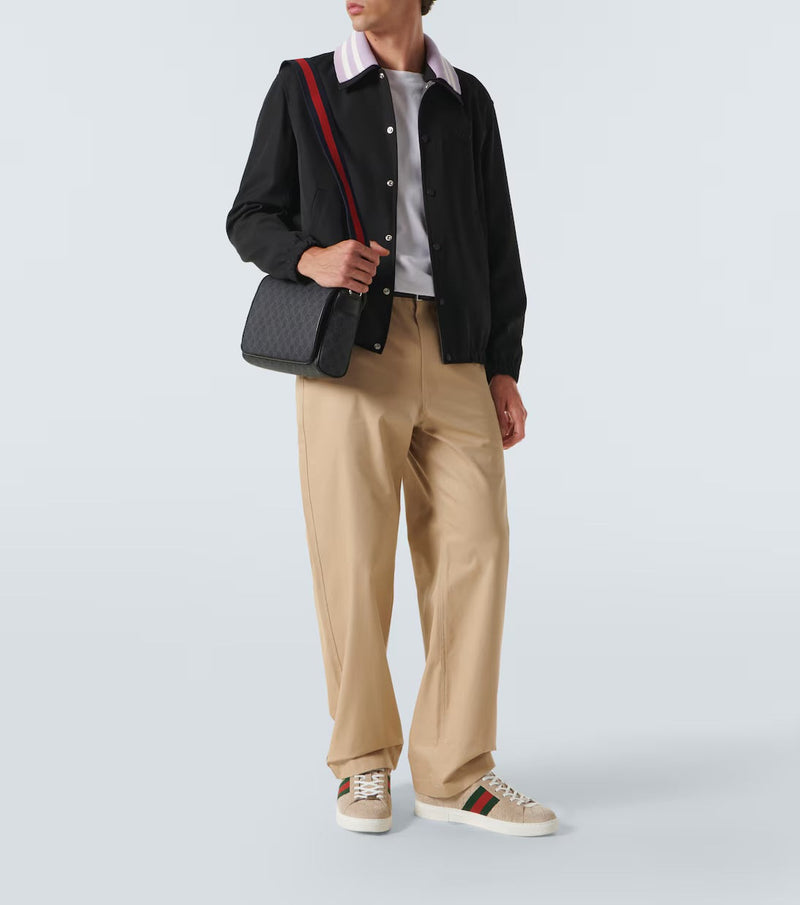 Gucci - Sac à bandoulière GG en toile Noir