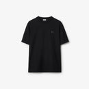 Burberry - T-shirt en coton avec badge EKD Noir