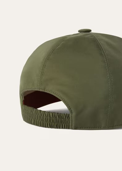 Loro Piana - Casquette Vert lichen foncé/Ivoire