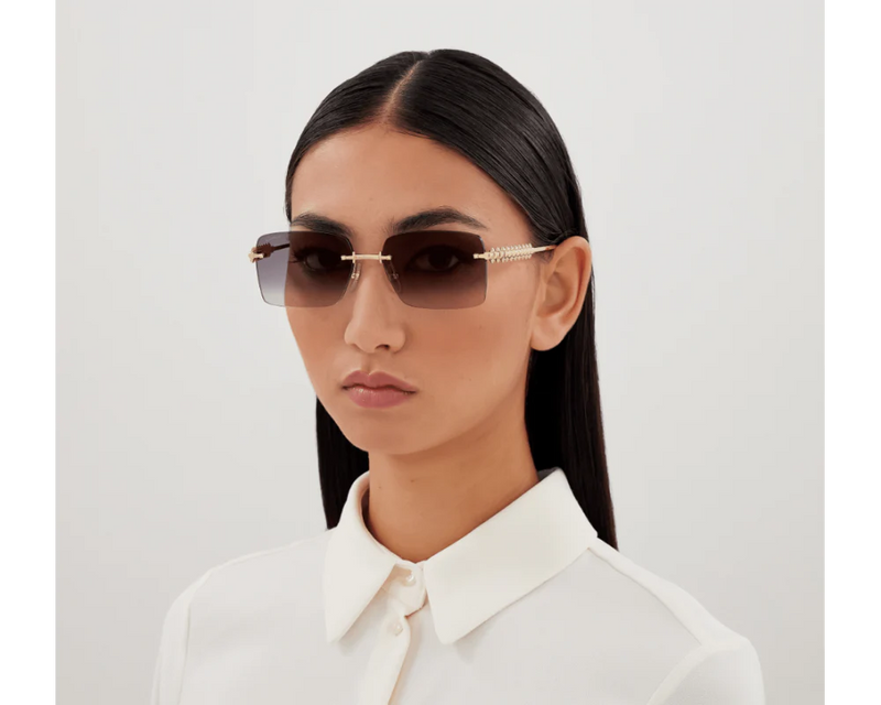 Cartier - Lunettes solaires Cartier Clash Monture Or Verres Gris