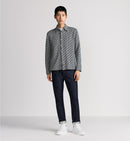 Dior - Surchemise Dior Oblique Jacquard de coton Bleu Marine