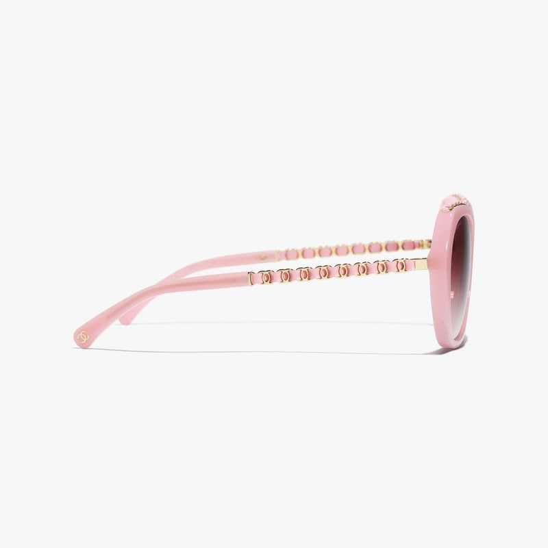 Chanel - Lunettes de soleil Papillon Rose Clair