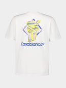 Casablanca - T-shirt Diamond Column Blanc