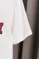 OFF-WHITE - T-shirt avec logo OW Blanc et Rose