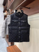 Gucci - Doudoune sans manche avec poche et logo monogramme Noir