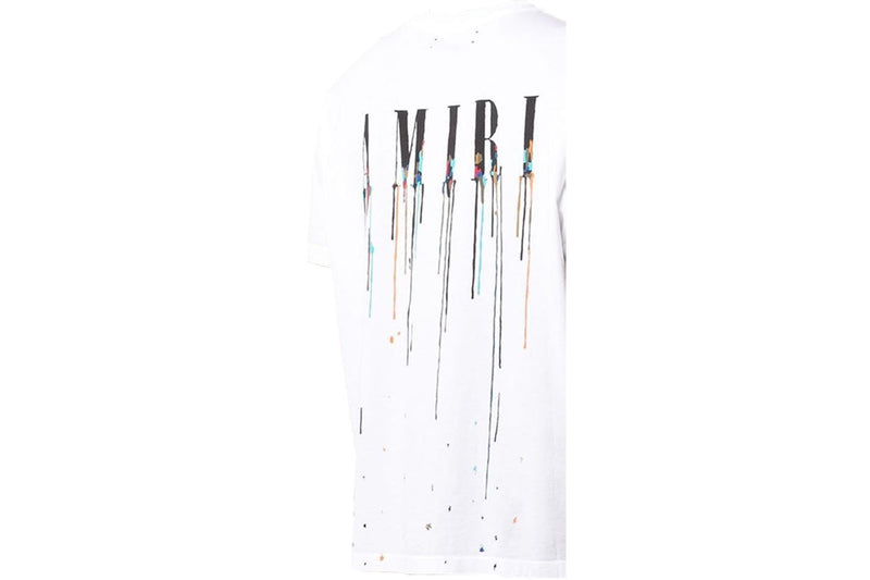 Amiri - T-Shirt Logo Drip Core Blanc